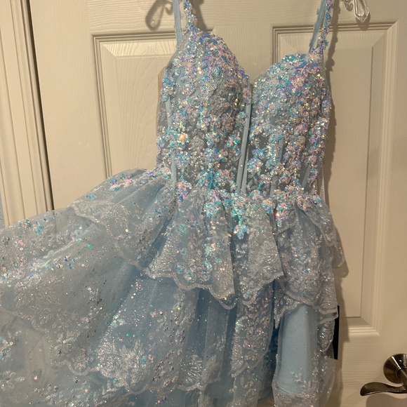 AMARRA light blue dress size 2, NWT - Picture 3 of 8